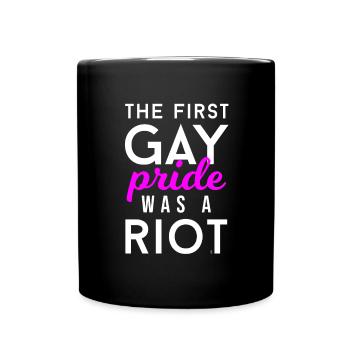 La première fierté gay LGBT LGBTQ Transgender Support - Mug uni - noir - Devant