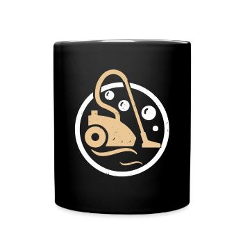 REINIGUNGSKRAFT BERUF PUTZFRAU REINIGUNG GESCHENK - Tasse einfarbig - Schwarz - Vorne
