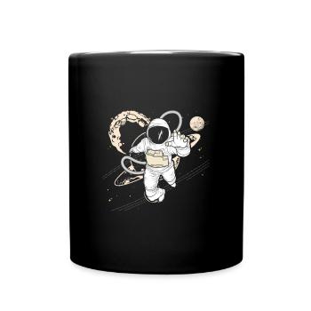Astronaute de l'espace extra-atmosphérique avions - Mug uni - noir - Devant