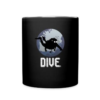 Cool Dive Underwater Graphic Scuba Diving - Tasse einfarbig - Schwarz - Vorne