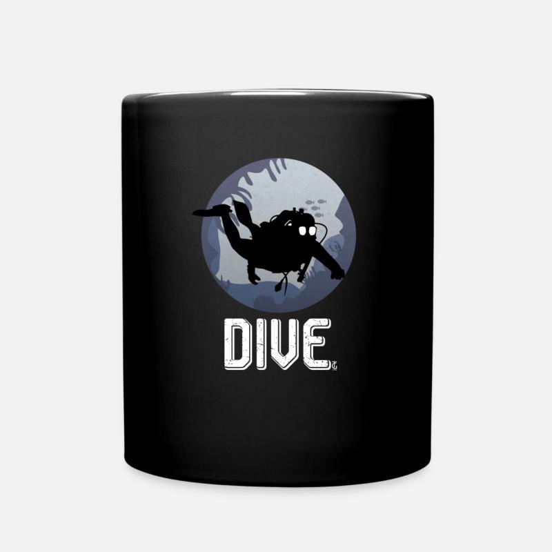 Cool Dive Underwater Graphic Scuba Diving - Tasse einfarbig - Schwarz