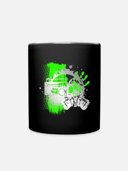 Masque à gaz argent style de tatouage - Mug uni - noir