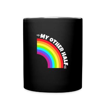 Gay Couple My Other Half Gift - Full Colour Mug - black - Front