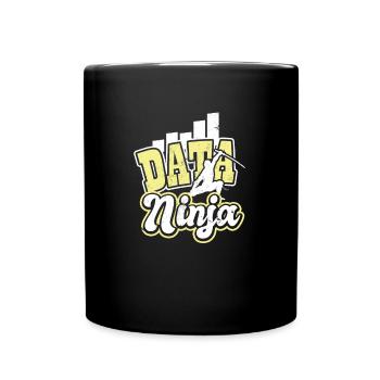 Data Ninja Business Analyst Gift - Full Colour Mug - black - Front