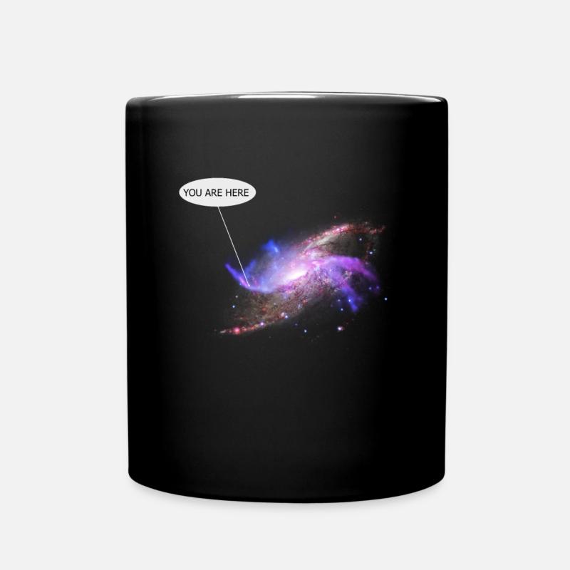 Nébuleuse Galaxie extra-atmosphérique Milkyway Rocketship - Mug uni - noir