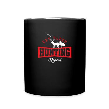 Mangez Sommeil Chasse Répétez Feral Faune Cerf - Mug uni - noir - Devant
