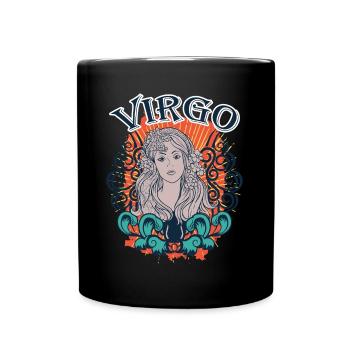 Idée de cadeau du zodiaque de la Vierge par équipe - Mug uni - noir - Devant