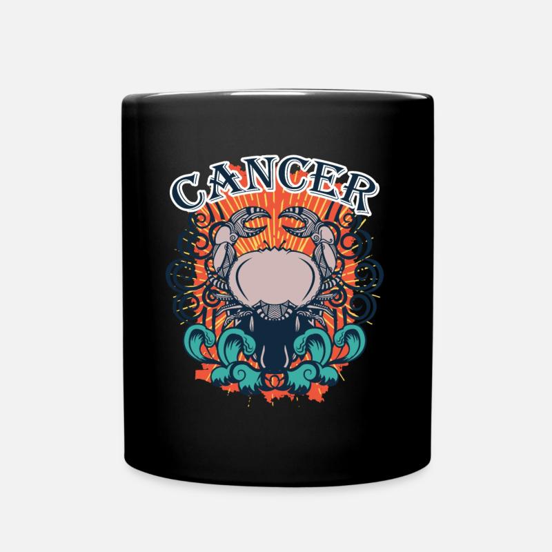 Idée Cadeau Équipe Cadeau Cancer du Zodiaque - Mug uni - noir