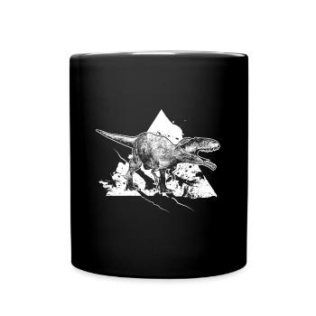 Giganotosaurus dinosaur hunter reptile primeval - Full Colour Mug - black - Front