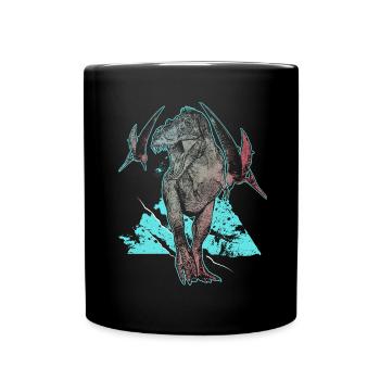 T-Rex chasseur des dinosaures Fossil Wilderness Primeval - Mug uni - noir - Devant