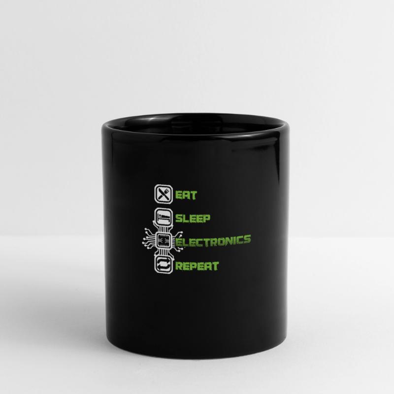 Eat Sleep Electronics Repeat Devices Transistor Full Colour Mug