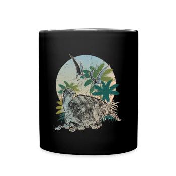 Maiarsaura herbivore dinosaur primeval - Full Colour Mug - black - Front