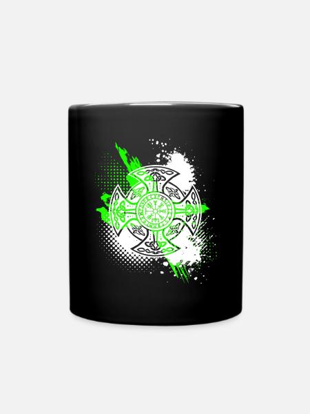 Croix nordique Compass Vegvisir - Mug uni - noir