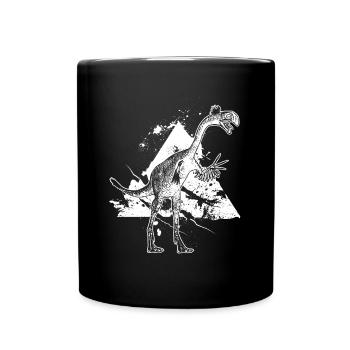 Gigantoraptor omnivore dinosaur primeval - Full Colour Mug - black - Front