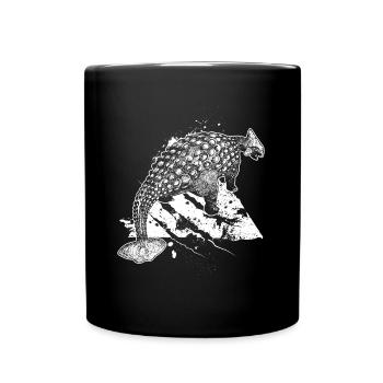 Ankylosaurus Dinosaur Dinolieb Reptile Primeval - Full Colour Mug - black - Front