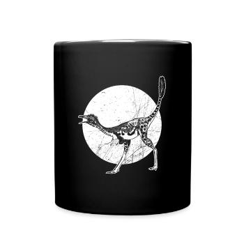 Dinosaur Primeval Mononykus Fossil Primeval Hunter - Full Colour Mug - black - Front
