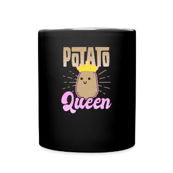 Vegan Potato Potato Queen Gift - Mug uni - noir - Devant