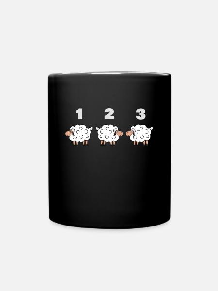 Mouton mouton berger berger agneau laine - Mug uni - noir