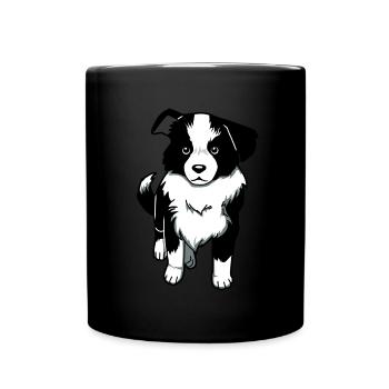 Border Collie Amateur de chiens Race de chiens - Mug uni - noir - Devant