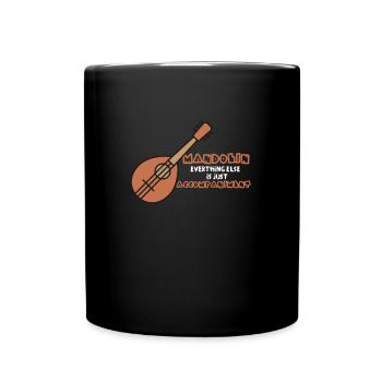 Mandolin Lute String Instruments Musicians Music - Full Colour Mug - black - Front