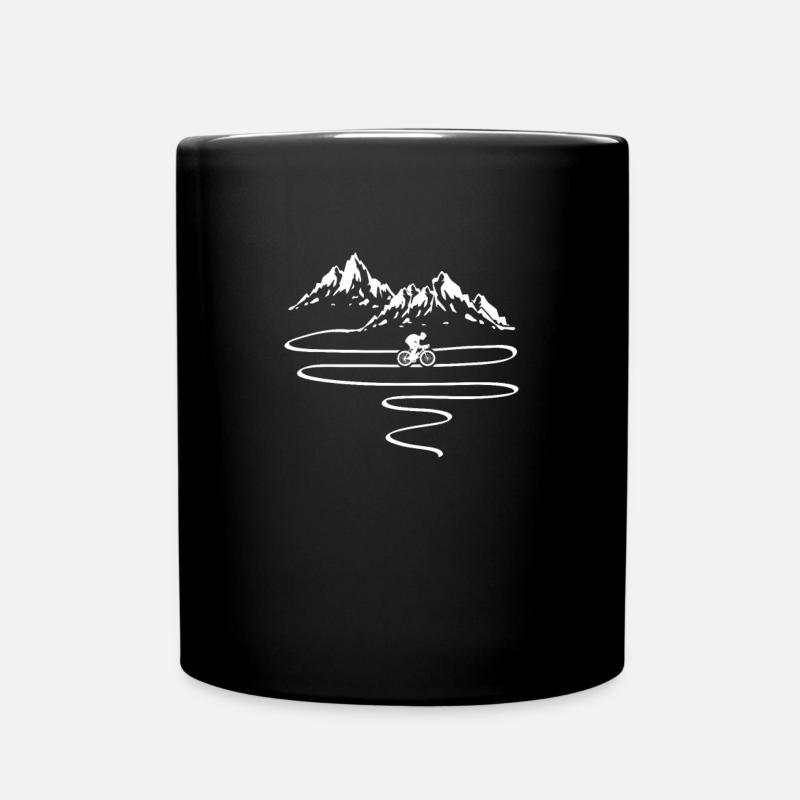 Biking Bicycle Cyclist BMX Bikers Bicycling - Full Colour Mug - black