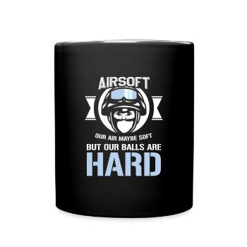 Airsoft Hard Humorous Guns Pistolets à air comprimé - Mug uni - noir - Devant