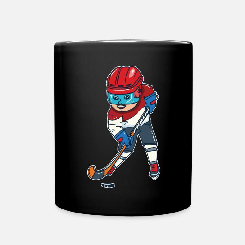 hockey - Mug uni - noir