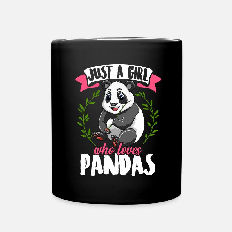 Fille panda - Mug uni - noir