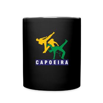 Capoeira Afro Brasilianischer Mix Kampfkunst Tanz - Tasse einfarbig - Schwarz - Vorne