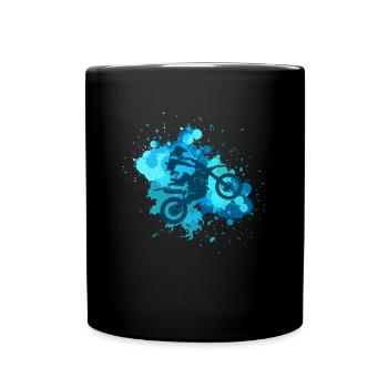 Motocross Splatter Dirt Bike Riders Racing - Mug uni - noir - Devant