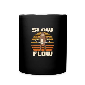 Langsame Strömung Retro Vintage Hula Hoop Hula Hoop - Tasse einfarbig - Schwarz - Vorne