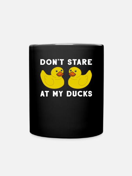 Canard caoutchouc caoutchouc canard canard jouet de bain canard - Mug uni - noir