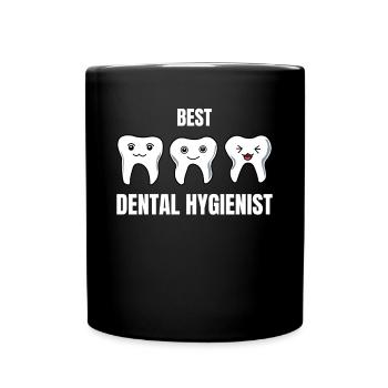 Dentist Teeth Tooth Dentistry Assistant Gift - Full Colour Mug - black - Front