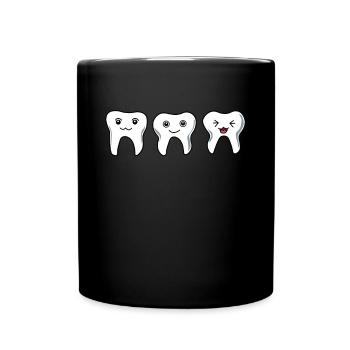Dentist Teeth Tooth Dentistry Assistant Gift - Full Colour Mug - black - Front
