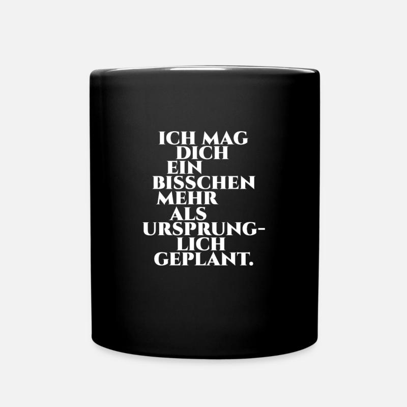Verliebt Liebe Valentinstag Beziehung Geschenk - Tasse einfarbig - Schwarz