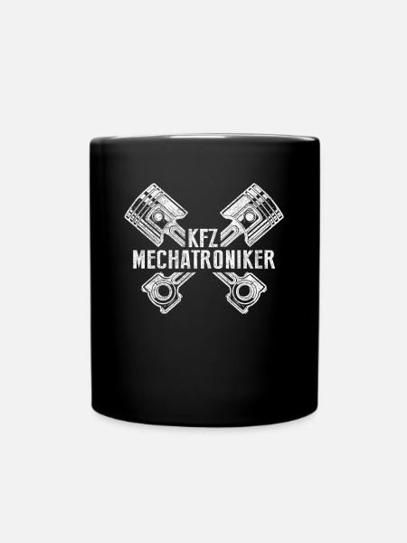 Cadeau de piston d'entraînement de voiture mécatronique - Mug uni - noir