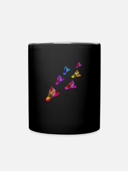 Volants Sports Badminton Colorés Servent - Mug uni - noir
