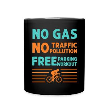 vélo - Mug uni - noir - Devant