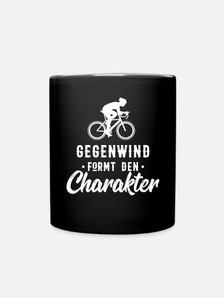 Rennrad - Tasse einfarbig - Schwarz