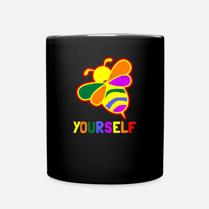 Biene sich Lesbeean Lesben Geschenk - Tasse einfarbig - Schwarz