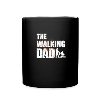 Bébé père papa enceinte Le cadeau de papa qui marche - Mug uni - noir - Devant