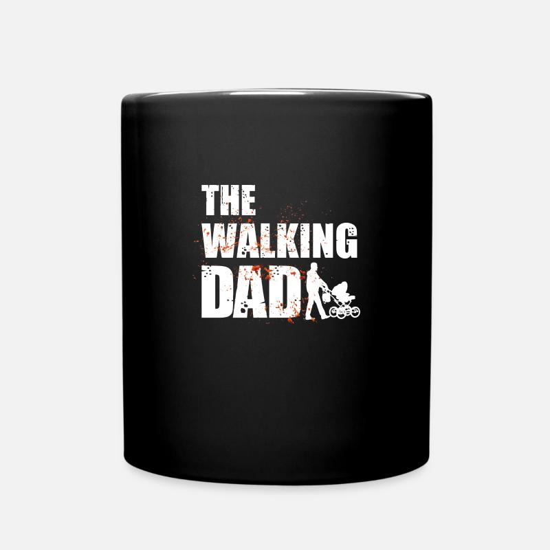 Werdender Vater Papa Baby The Walking Dad Geschenk - Tasse einfarbig - Schwarz