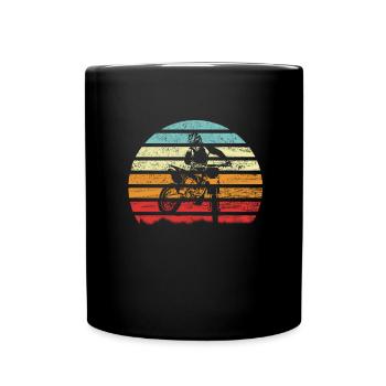 motocross - Mug uni - noir - Devant