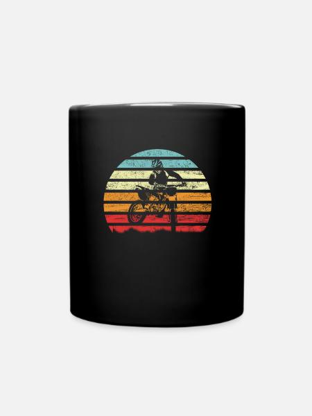 motocross - Mug uni - noir