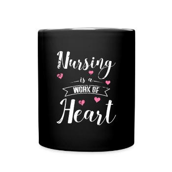 Infirmière Infirmière douce dire cadeau - Mug uni - noir - Devant