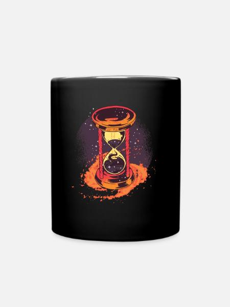 Hourglass imagination - Full Colour Mug - black