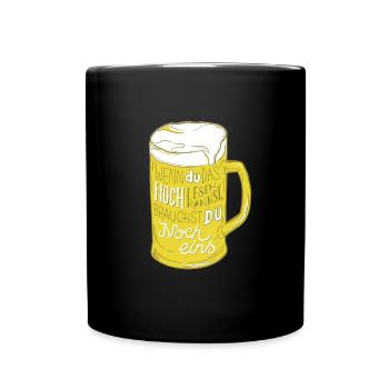 Beer drink alcohol - Full Colour Mug - black - Front