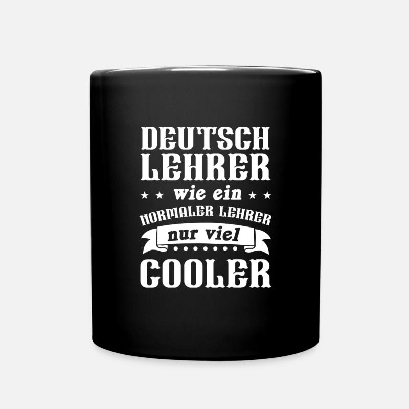 Enseignant allemand enseignant enseignant cadeau - Mug uni - noir