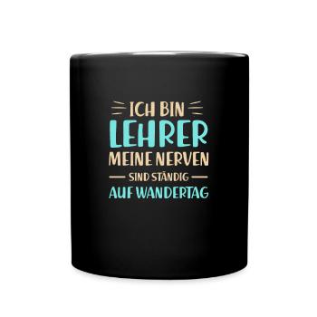 Lehrer Lehrerin Schule Unterricht Teacher Geschenk - Tasse einfarbig - Schwarz - Vorne