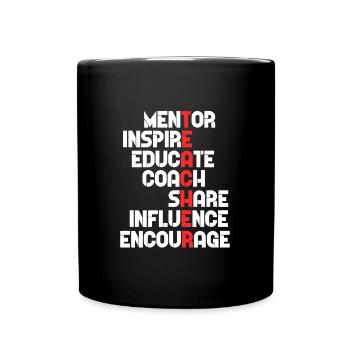 Teacher Mentor Teacher Teacher Teaching Gift - Full Colour Mug - black - Front